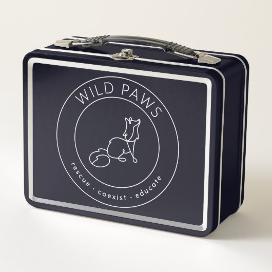 Wild Paws Metalen Lunchbox (Voorkant)