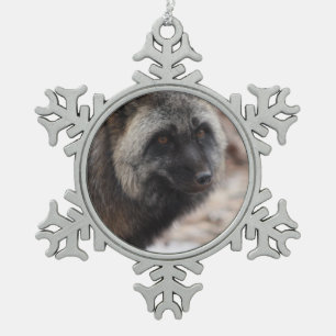 Wild Paws Midnight Sneeuwvlok Omlijst Ornament