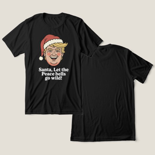 Wild Peace Bells Tri-Blend Shirt (Ontwerp Voorkant & Achterkant)