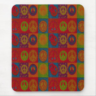 Wild Peace Signs - Mousepad Muismat
