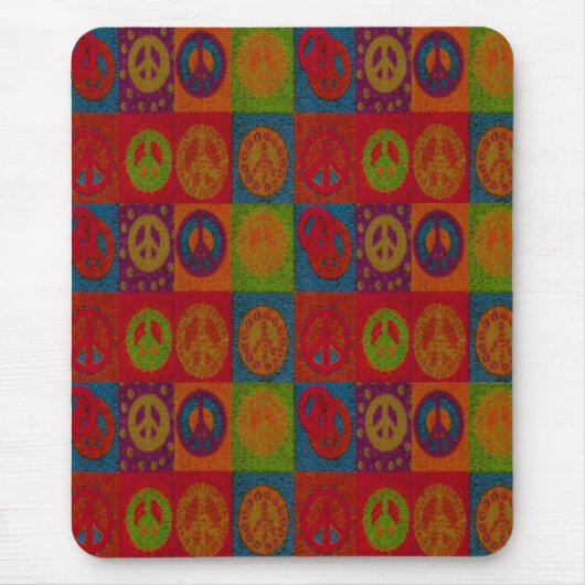 Wild Peace Signs - Mousepad Muismat (Voorkant)