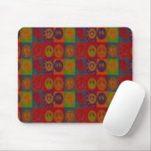 Wild Peace Signs - Mousepad Muismat (Met muis)
