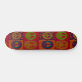 Wild Peace Signs ~ Skateboard Retro (Horizontaal)