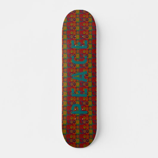 Wild Peace Signs ~ Skateboard Retro (Voorkant)