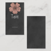 Wild Peach Rozen Chalkboard Table Kaart Plaatskaartje (Voorkant / Achterkant)