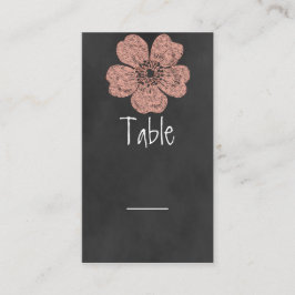 Wild Peach Rozen Chalkboard Table Kaart Plaatskaartje
