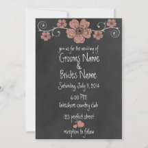 Wild Peach Rozen Chalkboard Weddenschap