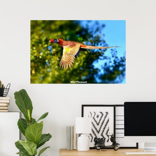 Wild Pheasant Poster (Thuiskantoor)
