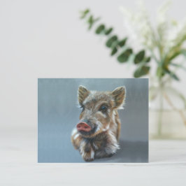 Wild piggy Postcard Briefkaart