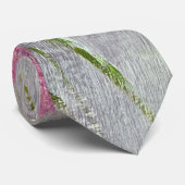 Wild Pink Flowers Stropdas (Opgerold)