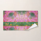 Wild Pink Grunge Damask - Badhanddoek Set Bad Handdoek (Handdoek)