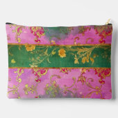 Wild Pink Grunge Damask - Cosmetische tas (Achterkant)