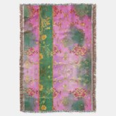 Wild Pink Grunge Damask - Deken (Voorkant Verticaal)