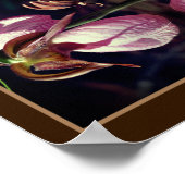 Wild Pink Lady Slipper Orchid Pair Abstract Poster (Hoek)