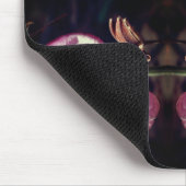 Wild Pink Lady Slipper Orchid Pair, speciaal geper Muismat (Hoek)