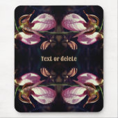 Wild Pink Lady Slipper Orchid Pair, speciaal geper Muismat (Voorkant)