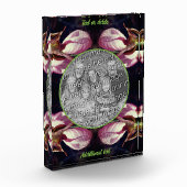 Wild Pink Lady Slipper Orchid Uw eigen toevoegen Fotoblokken (Links)