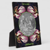 Wild Pink Lady Slipper Orchid Voeg je eigen foto t Fotoplaat (Zijkant)