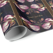 Wild Pink Lady Slipper Orchids gepersonaliseerd Cadeaupapier (Rol Hoek)