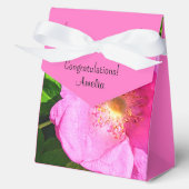 Wild Pink Rose Photo Trust in het Bijbelvers van d Bedankdoosjes (Voorkant)