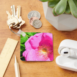 Wild Pink Rose Photo Trust in het Bijbelvers van d Sleutelhanger