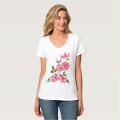 Wild Pink Rose T-shirt (Voorkant volledig)