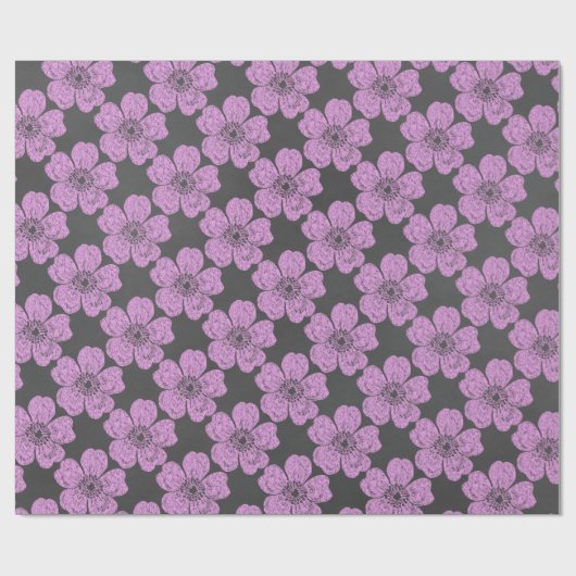 Wild Pink Roses Chalkboard Cadeaupapier (Vlak)