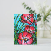 Wild Pinks Briefkaart (Staand voorkant)