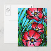 Wild Pinks Briefkaart (Voorkant / Achterkant)