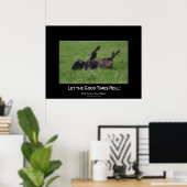 Wild Plains Buffalo Rolling Wildlife (klein formaa Poster (Thuiskantoor)