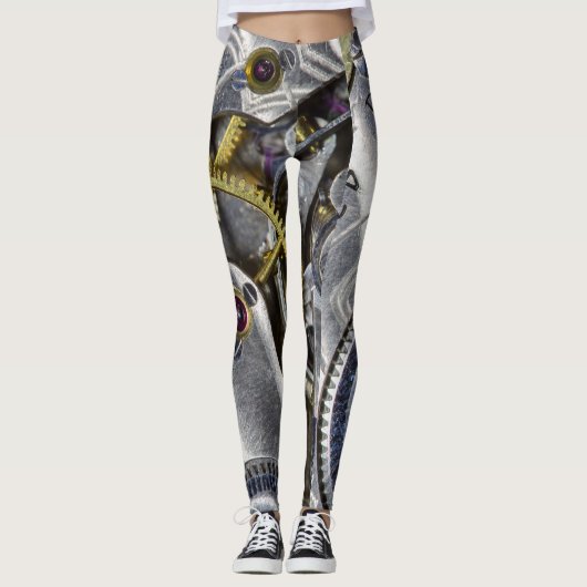 Wild Pocket Watch Face Mode Leggings (Voorkant)