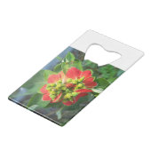 wild Poinsettia Creditkaart Flessenopener (Achterkant Gekanteld)