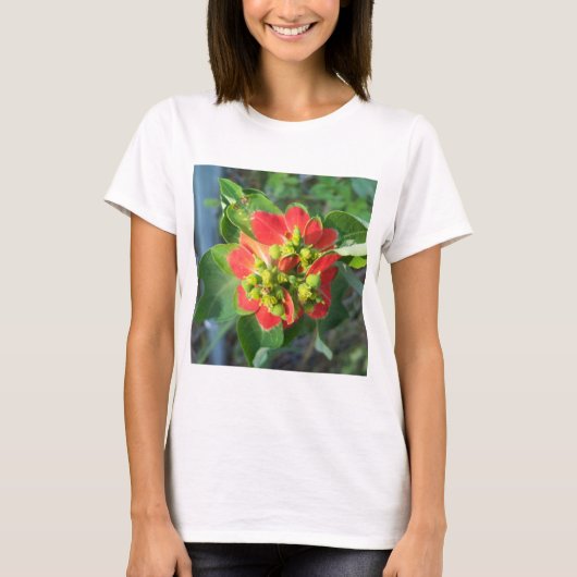 wild Poinsettia T-shirt (Voorkant)