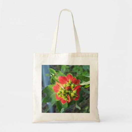 wild Poinsettia Tote Bag (Voorkant)