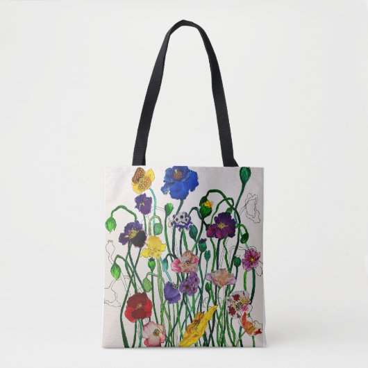 Wild Poppie Canvas tas (Voorkant)