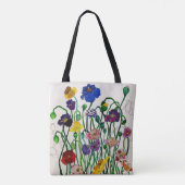 Wild Poppie Canvas tas (Achterkant)