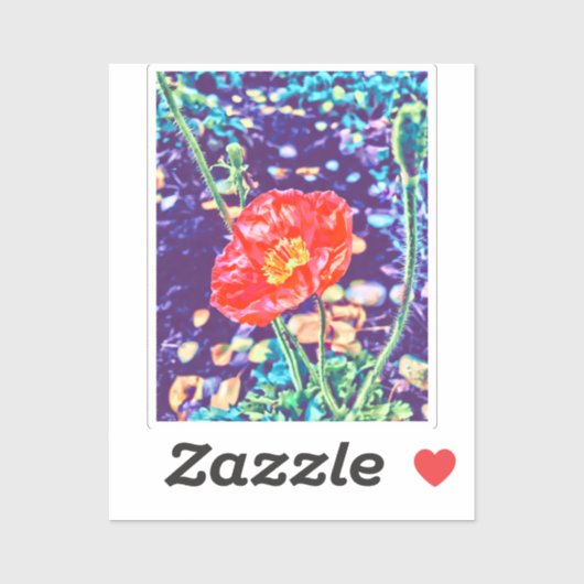 Wild Poppies Vinyl Sticker (Vel)