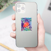Wild Poppies Vinyl Sticker (Telefoon)