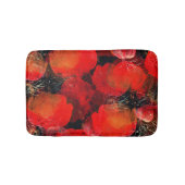 Wild Poppies Waterverf digitale tekening Badmat (Voorkant)