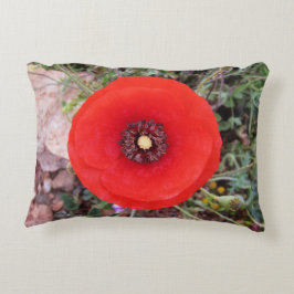 Wild Poppy Accent Pillow Kussen