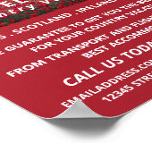 Wild Poppy Field, reisbureau Adverteren Poster (Hoek)