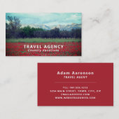 Wild Poppy Field, reisbureau Visitekaartje (Voorkant / Achterkant)