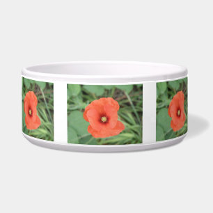 Wild Poppy Flower Dog Bowl Voerbakje