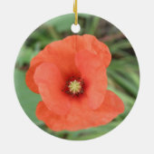 Wild Poppy Flower Ornaments Keramisch Ornament (Achterkant)