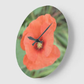 Wild Poppy Flower Wall klok (Hoek)