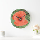 Wild Poppy Flower Wall klok (Huis)