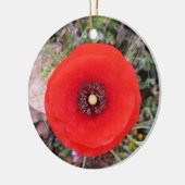 Wild Poppy Keramisch Ornament (Links)