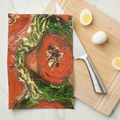 Wild Poppy-theekdoek Theedoek (Quarter Fold)