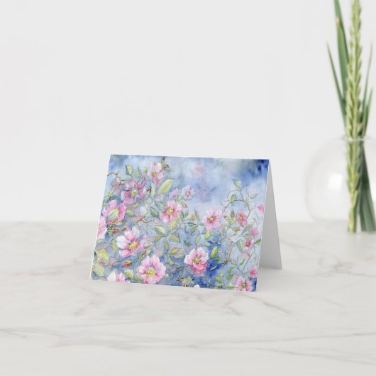 Wild Prairies Rozen Blank Notecard Bedankkaart (Voorkant)