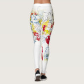 Wild Print-Patterned Women's Leggings (Achterkant)